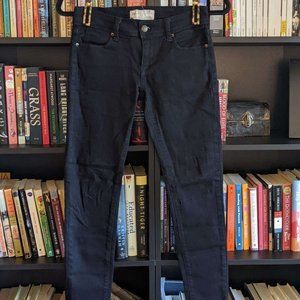 Free People Black Stretchy Skinny Ankle Jeans